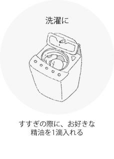 家事 アロマオイル 洗濯