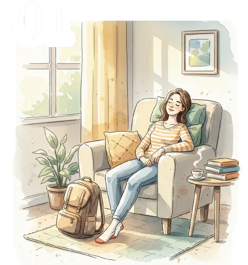 帰宅後のリラックスタイムに